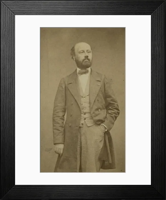 Framed Print : Portrait of the composer Francois Bazin (1816-1878), ca 1760 Framed Print : Portrait of the composer Francois Bazin (1816-1878), ca 1760