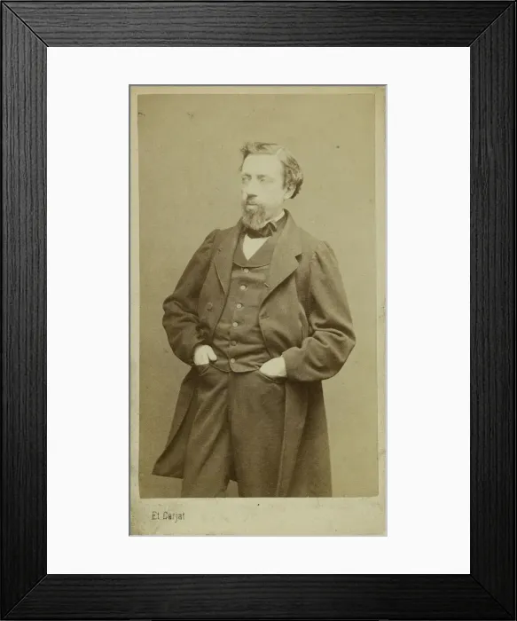 Framed Print : Portrait of the composer Francois-Auguste Gevaert (1828-1908), c. 1870 Framed Print : Portrait of the composer Francois-Auguste Gevaert (1828-1908), c. 1870