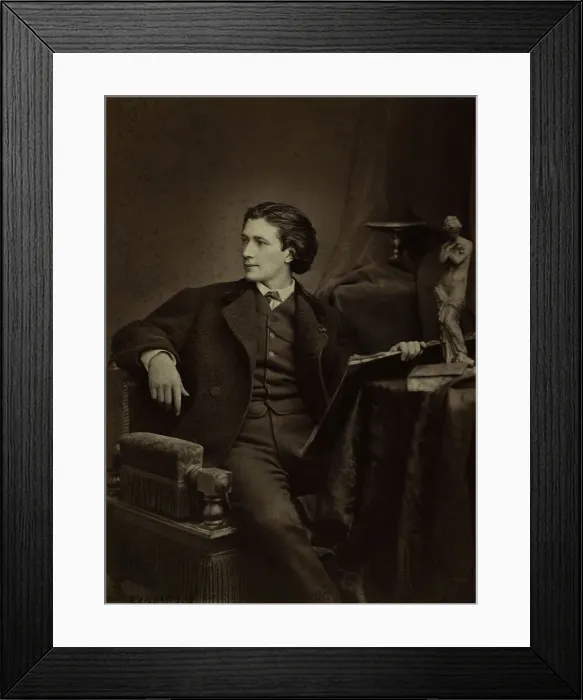 Framed Print : Portrait of the dramatist Victorien Sardou (1831-1908), ca 1865. Creator: Anonymous Framed Print : Portrait of the dramatist Victorien Sardou (1831-1908), ca 1865. Creator: Anonymous
