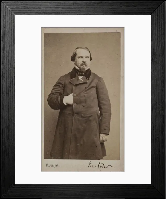 Framed Print : Portrait of the Composer Jean-Georges Kastner (1810-1867), 1867 Framed Print : Portrait of the Composer Jean-Georges Kastner (1810-1867), 1867