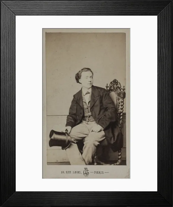 Framed Print : Portrait of the composer Louis Diemer (1843-1919), c. 1875 Framed Print : Portrait of the composer Louis Diemer (1843-1919), c. 1875