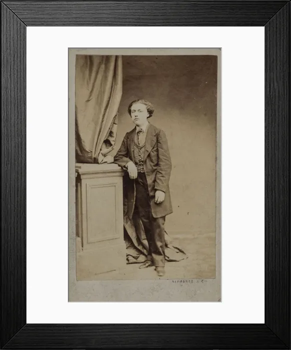 Framed Print : Portrait of the composer Louis Diemer (1843-1919), c. 1875 Framed Print : Portrait of the composer Louis Diemer (1843-1919), c. 1875