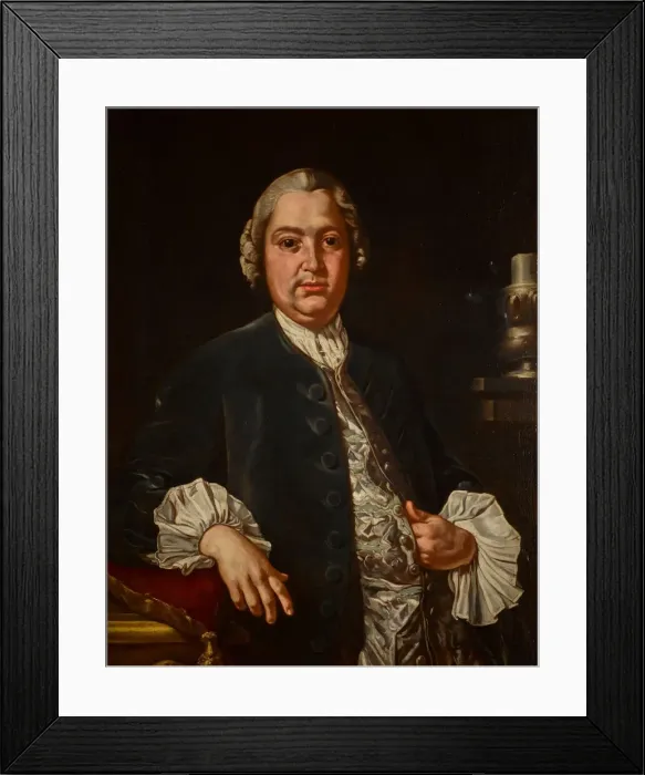 Framed Print : Portrait of the composer Niccolo Jommelli (1714-1774). Creator: Amalfi, Carlo (1707-1787) Framed Print : Portrait of the composer Niccolo Jommelli (1714-1774). Creator: Amalfi, Carlo (1707-1787)