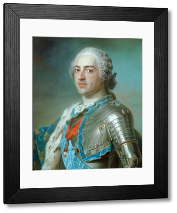 Framed Print : Portrait of the King Louis XV of France (1710-1774), ca 1748 Framed Print : Portrait of the King Louis XV of France (1710-1774), ca 1748