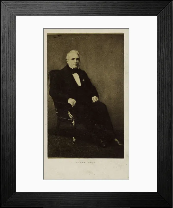Framed Print : Portrait of the dramatist and librettist Eugene Scribe (1791-1861), 1860-1861 Framed Print : Portrait of the dramatist and librettist Eugene Scribe (1791-1861), 1860-1861