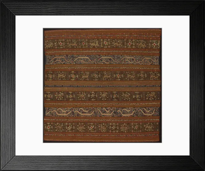 Framed Print : Ceremonial Skirt (tapis), Indonesia, Early 19th century. Creator: Unknown Framed Print : Ceremonial Skirt (tapis), Indonesia, Early 19th century. Creator: Unknown