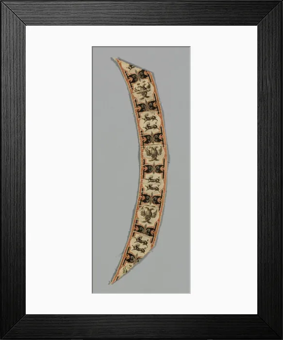 Framed Print : Uncut Yardage (Ribbon), China, 18th century, Qing dynasty (1644-1911). Creator: Unknown Framed Print : Uncut Yardage (Ribbon), China, 18th century, Qing dynasty (1644-1911). Creator: Unknown