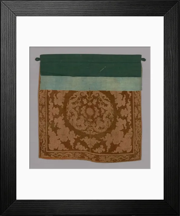 Framed Print : Panel (Furnishing Fabric), China, Qing dynasty (1644-1911), 1850 / 1900. Creator: Unknown Framed Print : Panel (Furnishing Fabric), China, Qing dynasty (1644-1911), 1850 / 1900. Creator: Unknown