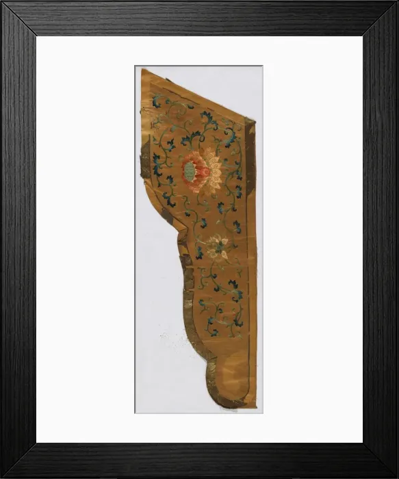 Framed Print : Temple Banner, China, 1700 / 50, Qing dynasty (1644-1911). Creator: Unknown Framed Print : Temple Banner, China, 1700 / 50, Qing dynasty (1644-1911). Creator: Unknown