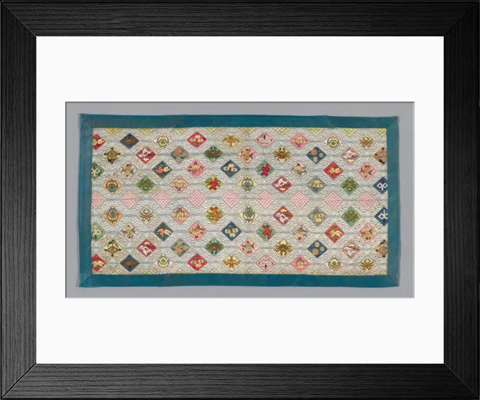 Framed Print : Panel, China, Qing dynasty (1644-1911), 1875 / 1900. Creator: Unknown Framed Print : Panel, China, Qing dynasty (1644-1911), 1875 / 1900. Creator: Unknown