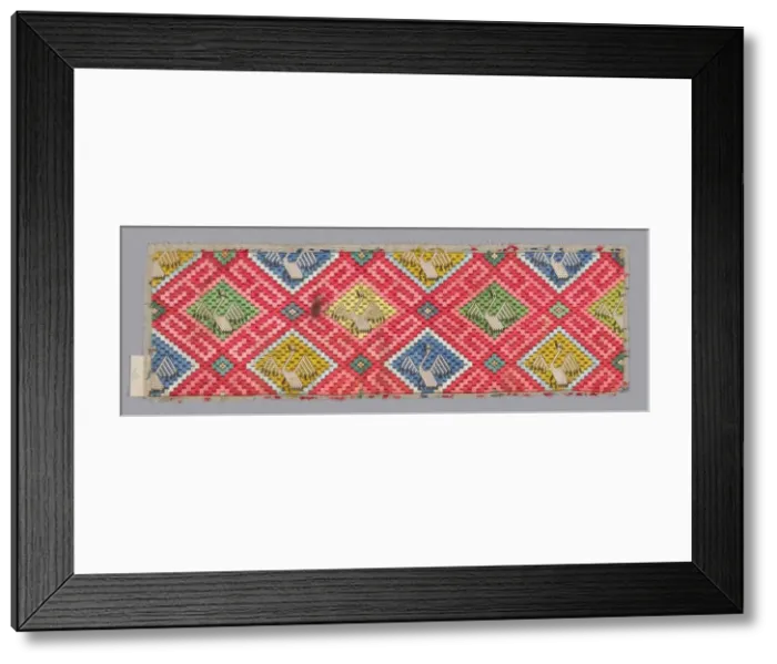 Framed Print : Fragment (Trouser Band), China, Qing dynasty (1644-1911), 1875 / 1900. Creator: Unknown Framed Print : Fragment (Trouser Band), China, Qing dynasty (1644-1911), 1875 / 1900. Creator: Unknown