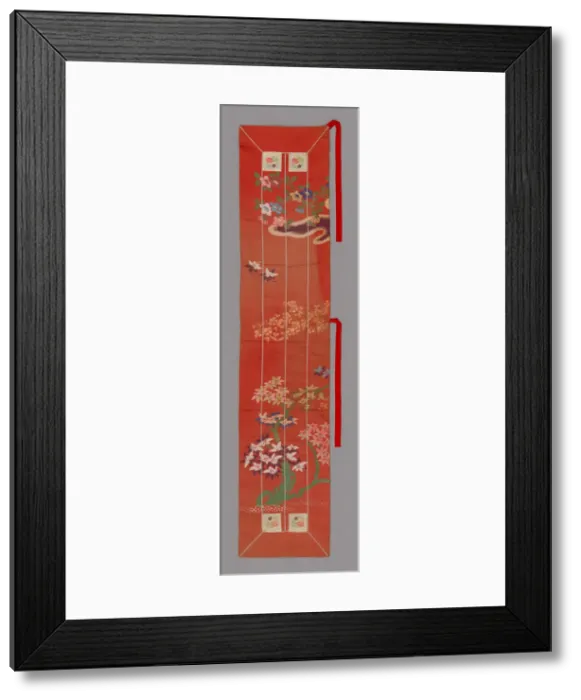Framed Print : Ohi (Stole), Japan, Meiji period (1868-1912), 1875 / 1900. Creator: Unknown Framed Print : Ohi (Stole), Japan, Meiji period (1868-1912), 1875 / 1900. Creator: Unknown