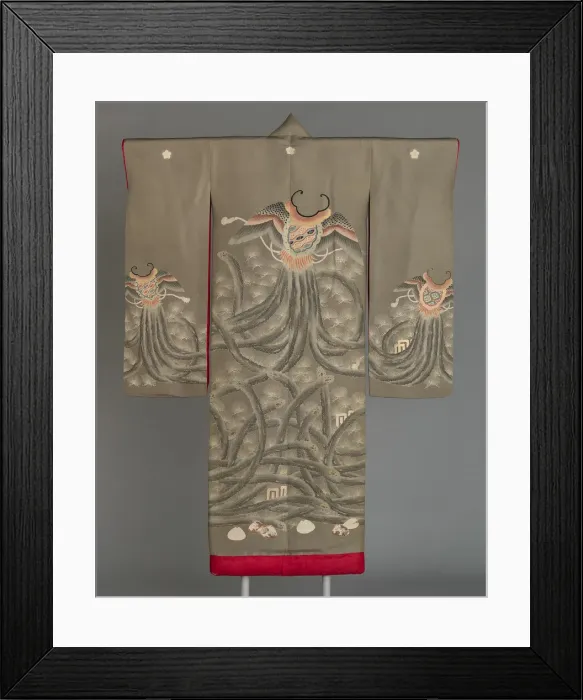 Framed Print : Uchikake, Japan, Meiji period (1868-1912), c. 1880. Creator: Unknown Framed Print : Uchikake, Japan, Meiji period (1868-1912), c. 1880. Creator: Unknown