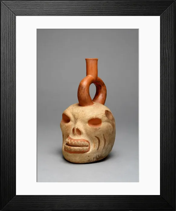 Framed Print : Vessel in the Form of a Human or Animal Skull, 100 B. C. / A. D. 500. Creator: Unknown Framed Print : Vessel in the Form of a Human or Animal Skull, 100 B. C. / A. D. 500. Creator: Unknown