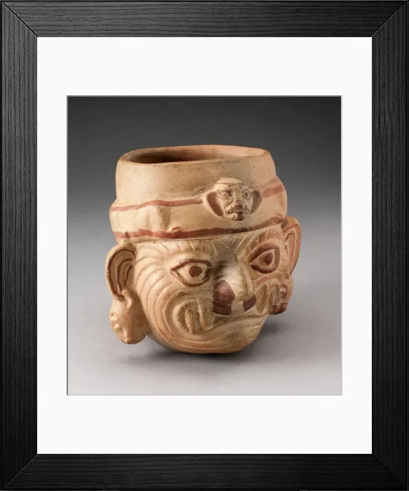 Framed Print : Portrait Vessel of a Head, 100 B. C. / A. D. 500. Creator: Unknown Framed Print : Portrait Vessel of a Head, 100 B. C. / A. D. 500. Creator: Unknown