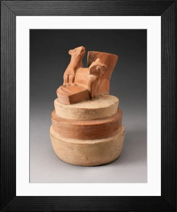 Framed Print : Jar Depicting Mating Rats, 100 B. C. / A. D. 500. Creator: Unknown Framed Print : Jar Depicting Mating Rats, 100 B. C. / A. D. 500. Creator: Unknown