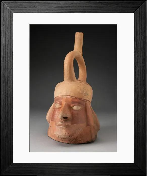 Framed Print : Portrait Vessel in the Form of an Abstract Human Head, 100 B. C. / A. D. 500 Framed Print : Portrait Vessel in the Form of an Abstract Human Head, 100 B. C. / A. D. 500