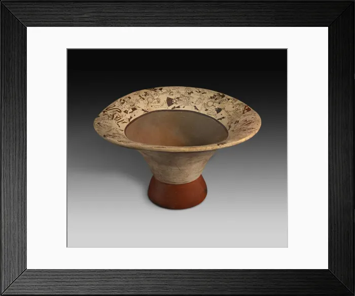 Framed Print : Vase Depicting Warriors in Battle and Capturing Prisoners, 100 B. C. / A. D. 500 Framed Print : Vase Depicting Warriors in Battle and Capturing Prisoners, 100 B. C. / A. D. 500