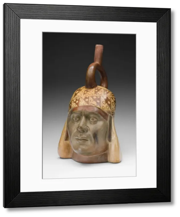Framed Print : Portrait Vessel of a Ruler, 100 B. C. / A. D. 500. Creator: Unknown Framed Print : Portrait Vessel of a Ruler, 100 B. C. / A. D. 500. Creator: Unknown