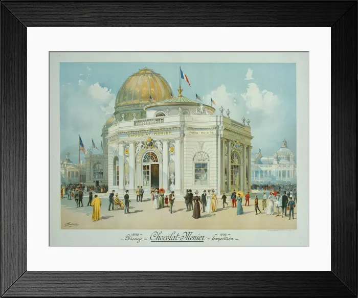 Framed Print : Chocolate-Menier Pavilion, Worlds Columbian Exposition, Chicago, Illinois Framed Print : Chocolate-Menier Pavilion, Worlds Columbian Exposition, Chicago, Illinois