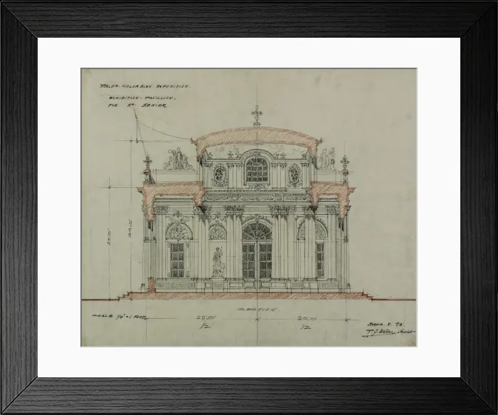 Framed Print : Chocolate-Menier Pavilion, Worlds Colombian Exposition, Chicago, Illinois Framed Print : Chocolate-Menier Pavilion, Worlds Colombian Exposition, Chicago, Illinois