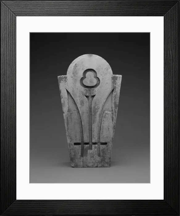 Framed Print : Busby Building, 128 West Lake Street, Chicago, Illinois: Window Keystone, c. 1872 Framed Print : Busby Building, 128 West Lake Street, Chicago, Illinois: Window Keystone, c. 1872
