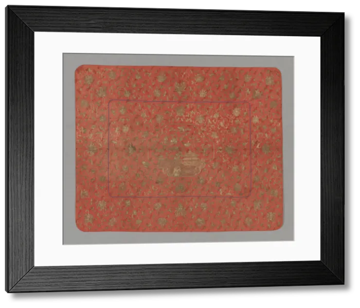 Framed Print : K ang Cover, China, Qing dyansty (1644-1911), 1800 / 50. Creator: Unknown Framed Print : K ang Cover, China, Qing dyansty (1644-1911), 1800 / 50. Creator: Unknown