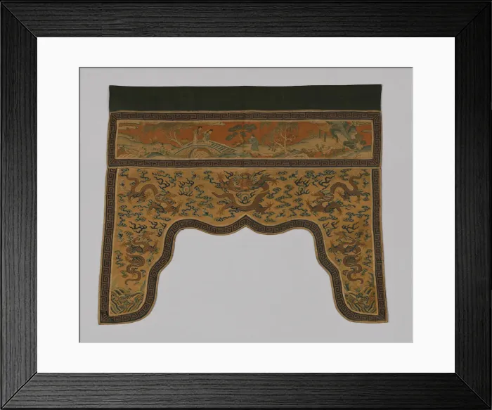 Framed Print : Valance, China, Qing dynasty (1644-1911), 1775 / 1800. Creator: Unknown Framed Print : Valance, China, Qing dynasty (1644-1911), 1775 / 1800. Creator: Unknown