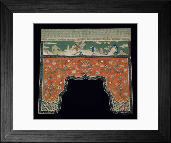 Framed Print : Valance, China, Qing dynasty(1644-1911), 1799. Creator: Unknown Framed Print : Valance, China, Qing dynasty(1644-1911), 1799. Creator: Unknown