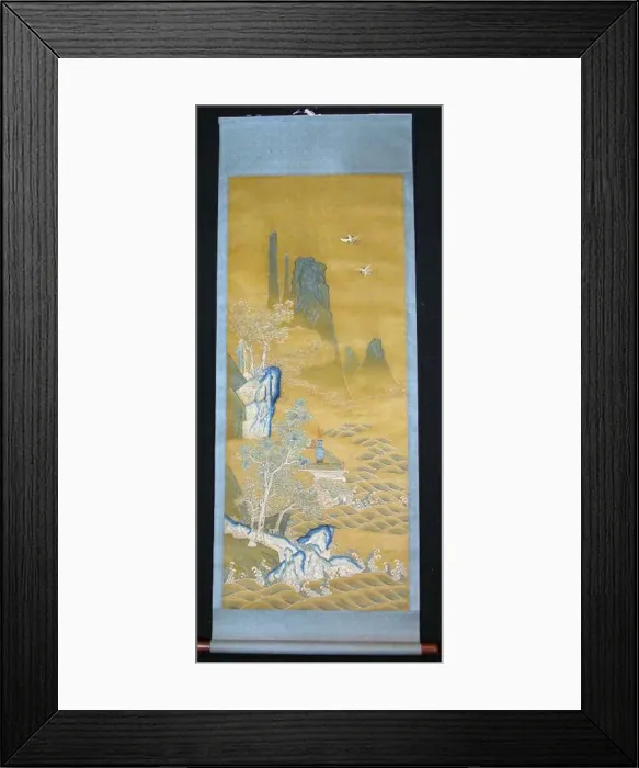 Framed Print : Scroll, China, Qing dynasty (1644-1911), c. 1840. Creator: Unknown Framed Print : Scroll, China, Qing dynasty (1644-1911), c. 1840. Creator: Unknown