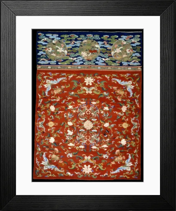 Framed Print : Panel (Furnishing Fabric), China, Ming dynasty(1368-1644) / Qing dynasty (1644-1911) Framed Print : Panel (Furnishing Fabric), China, Ming dynasty(1368-1644) / Qing dynasty (1644-1911)