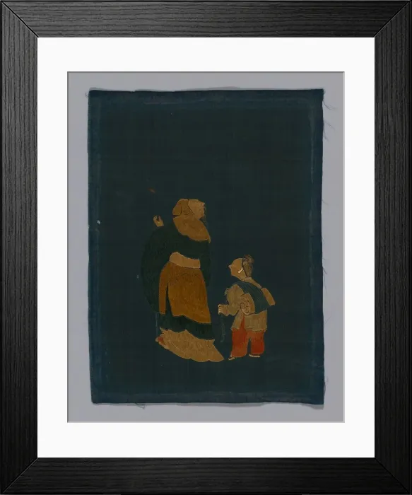 Framed Print : Panel (Furnishing Fabric), China, Kangxi Period, Qing dynasty (1644-1911), 1800 / 50 Framed Print : Panel (Furnishing Fabric), China, Kangxi Period, Qing dynasty (1644-1911), 1800 / 50