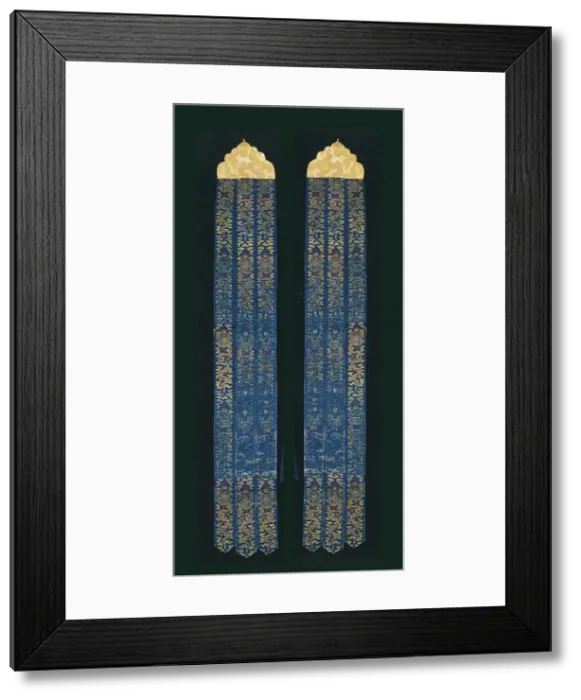 Framed Print : Pair of Banners, China, Qing dynasty(1644-1911), 1650 / 1700. Creator: Unknown Framed Print : Pair of Banners, China, Qing dynasty(1644-1911), 1650 / 1700. Creator: Unknown