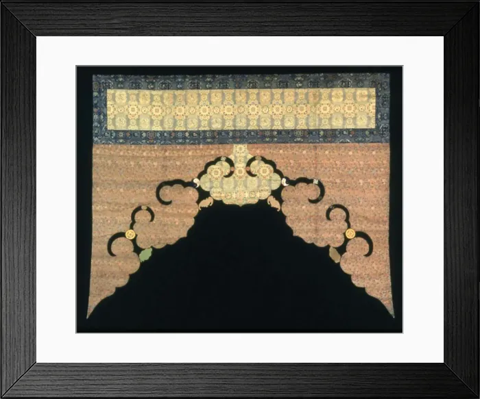 Framed Print : Valance, China, Qing dynasty(1644-1911), 1750 / 1850. Creator: Unknown Framed Print : Valance, China, Qing dynasty(1644-1911), 1750 / 1850. Creator: Unknown