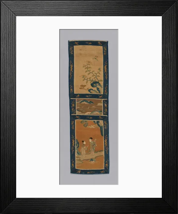 Framed Print : Panel (For a Screen), China, Qing dynasty (1644-1911), 1875 / 1900. Creator: Unknown Framed Print : Panel (For a Screen), China, Qing dynasty (1644-1911), 1875 / 1900. Creator: Unknown