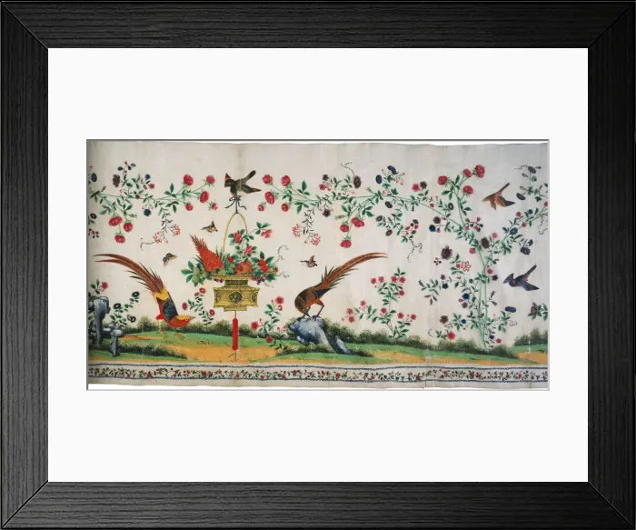 Framed Print : Valance, China, 18th century, Qing dynasty (1644-1911). Creator: Unknown Framed Print : Valance, China, 18th century, Qing dynasty (1644-1911). Creator: Unknown