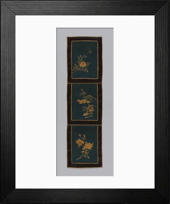 Framed Print : Panel (Furnishing Fabric), China, Qing dynasty (1644-1911), 1875 / 1900. Creator: Unknown Framed Print : Panel (Furnishing Fabric), China, Qing dynasty (1644-1911), 1875 / 1900. Creator: Unknown