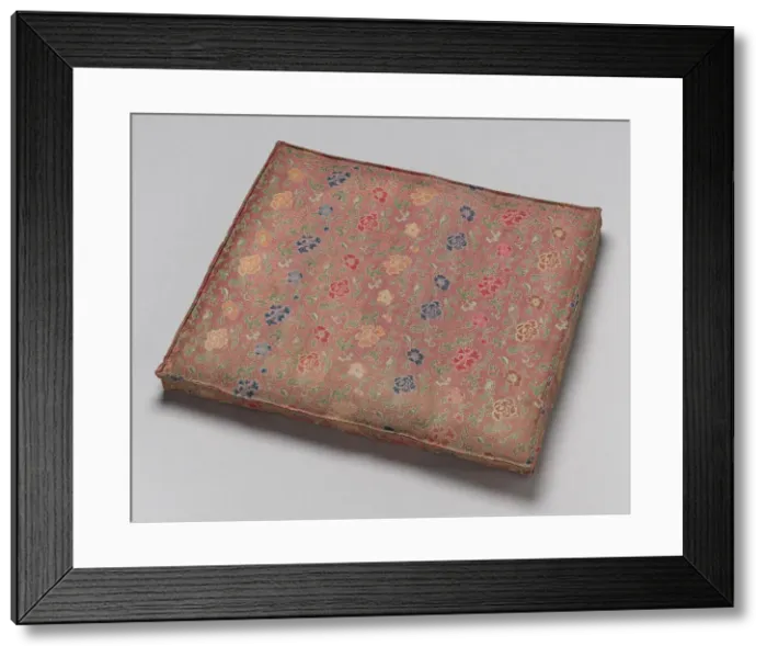 Framed Print : Cushion, China, Qing dynasty (1644- 1911), late 19th century. Creator: Unknown Framed Print : Cushion, China, Qing dynasty (1644- 1911), late 19th century. Creator: Unknown