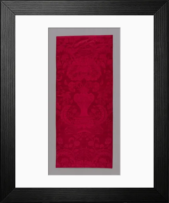Framed Print : Panel (Furnishing Fabric), China, Qing dynasty (1644-1911), c. 1700. Creator: Unknown Framed Print : Panel (Furnishing Fabric), China, Qing dynasty (1644-1911), c. 1700. Creator: Unknown