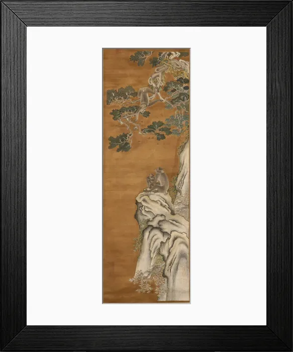 Framed Print : Scroll, China, Qing dynasty (1644-1911), c. 1860. Creator: Unknown