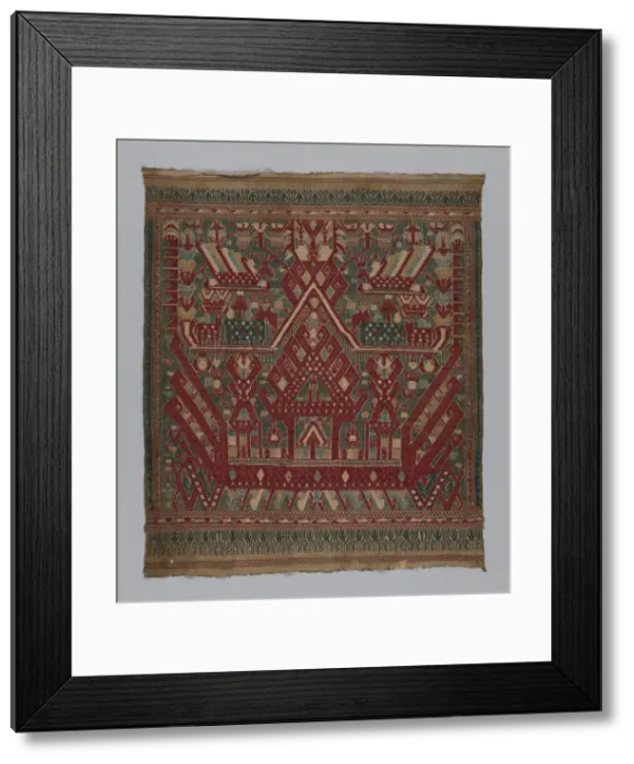 Framed Print : Tampan (Ceremonial Cloth), Indonesia, 19th century. Creator: Unknown Framed Print : Tampan (Ceremonial Cloth), Indonesia, 19th century. Creator: Unknown