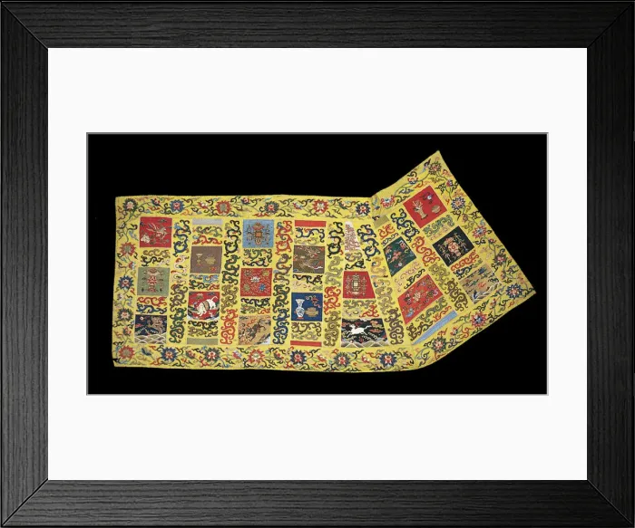 Framed Print : Jiasha (Mantle), China, Qing dynasty (1644-1911), 1650 / 1725. Creator: Unknown Framed Print : Jiasha (Mantle), China, Qing dynasty (1644-1911), 1650 / 1725. Creator: Unknown
