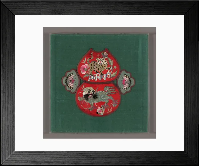 Framed Print : Childs Collar, China, Qing dynasty (1644- 1911), late 19th century. Creator: Unknown Framed Print : Childs Collar, China, Qing dynasty (1644- 1911), late 19th century. Creator: Unknown