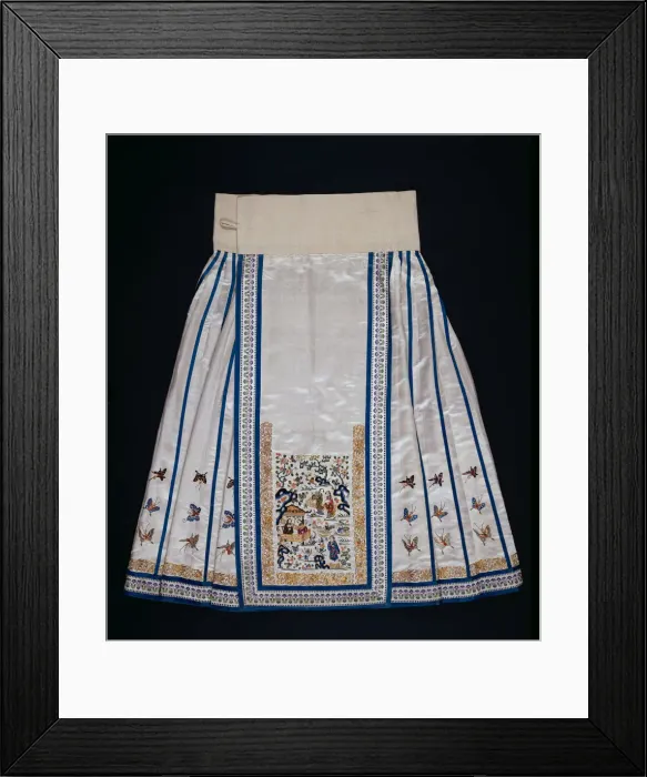 Framed Print : Womans Qun (Semiformal Domestic Skirt), China, Qing dynasty (1644-1911), 1870 / 90 Framed Print : Womans Qun (Semiformal Domestic Skirt), China, Qing dynasty (1644-1911), 1870 / 90