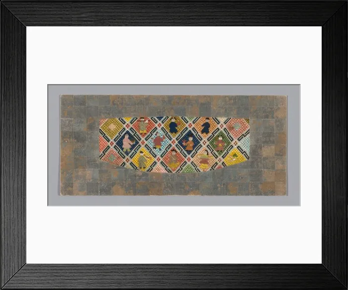 Framed Print : Fragment (From a Sleeve Band), China, Qing dynasty (1644-1911), 1875 / 1900 Framed Print : Fragment (From a Sleeve Band), China, Qing dynasty (1644-1911), 1875 / 1900