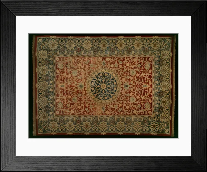 Framed Print : Carpet, Wimbledon, 1887. Creator: William Morris Framed Print : Carpet, Wimbledon, 1887. Creator: William Morris