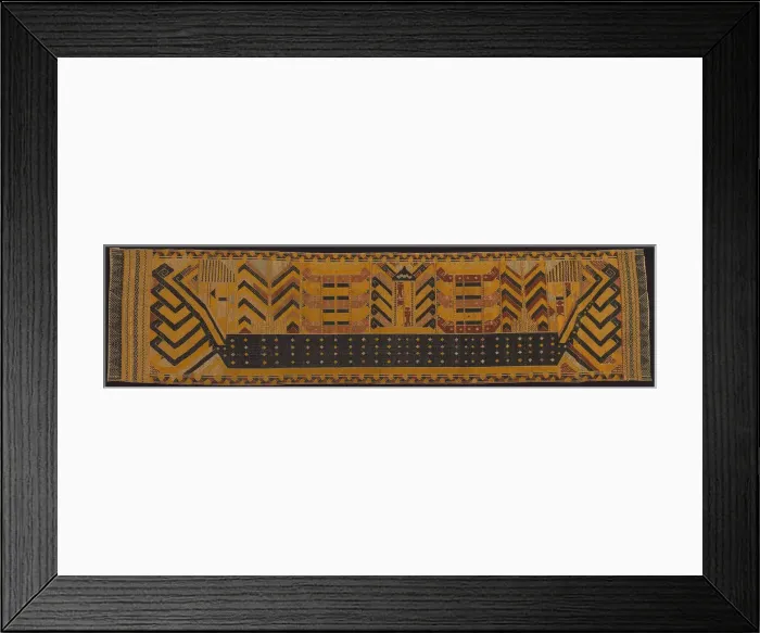 Framed Print : Ceremonial Hanging (palepai), Sumatra, 19th century. Creator: Unknown Framed Print : Ceremonial Hanging (palepai), Sumatra, 19th century. Creator: Unknown