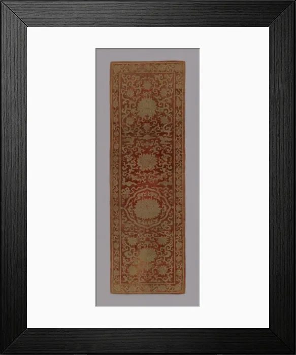 Framed Print : Panel (Furnishing Fabric), China, Qing dynasty (1644-1911), 1875 / 1900. Creator: Unknown Framed Print : Panel (Furnishing Fabric), China, Qing dynasty (1644-1911), 1875 / 1900. Creator: Unknown
