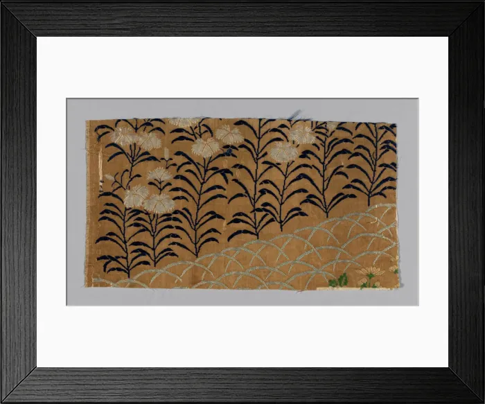 Framed Print : Fragment (From a Noh Costume), Japan, 18th century, late Edo period (1789-1868 Framed Print : Fragment (From a Noh Costume), Japan, 18th century, late Edo period (1789-1868