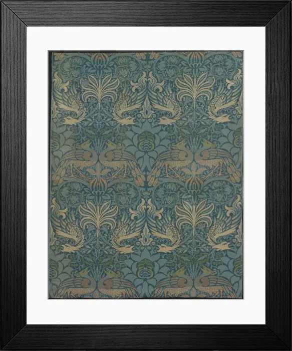 Framed Print : Peacock and Dragon, England, 1878 (produced 1878  /  1940). Creator: William Morris